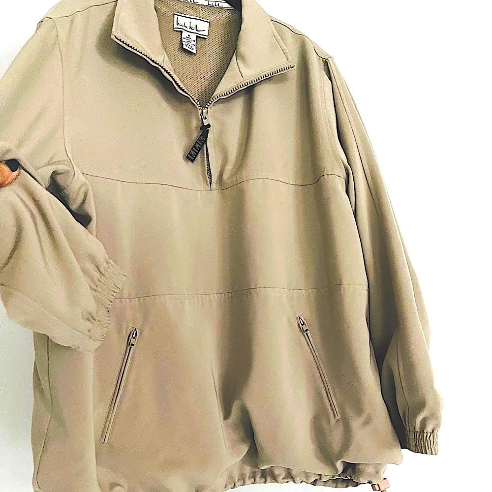 Nicole Miller Men's Quarter Zip Pullover Size Medium Roomy